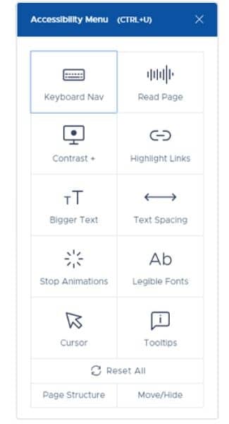 Image depicting our website accessibility tool.